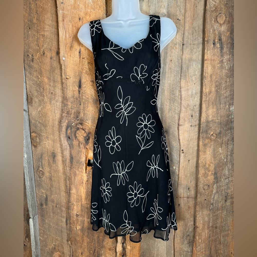 Tessuto Vintage Black Sleeveless dress- Size Small
